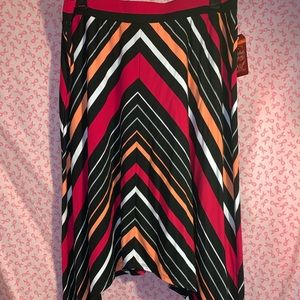 Faded Glory skirt stripe NWT size 2x